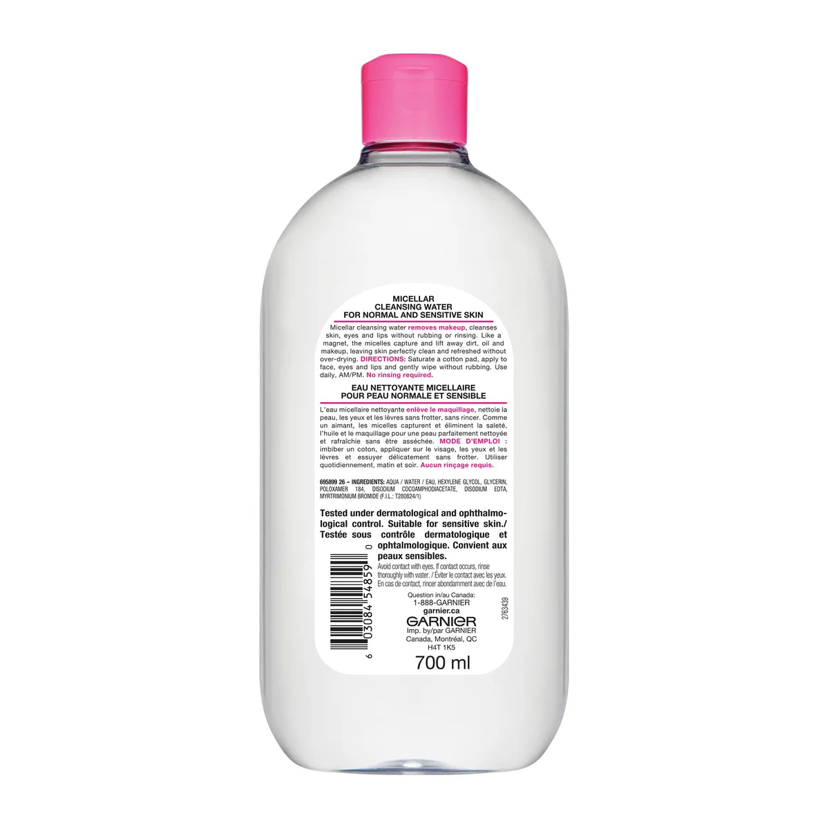 Agua Micelar Garnier para Piel Sensible – 700 mL