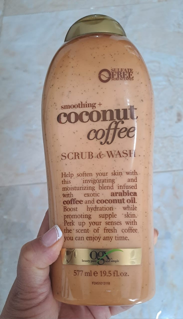OGX Coconut Coffee – Scrub & Wash 577 mL