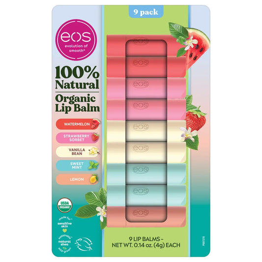 EOS Bálsamo Labial Orgánico – Sabores Frutales (Precio por unidad)