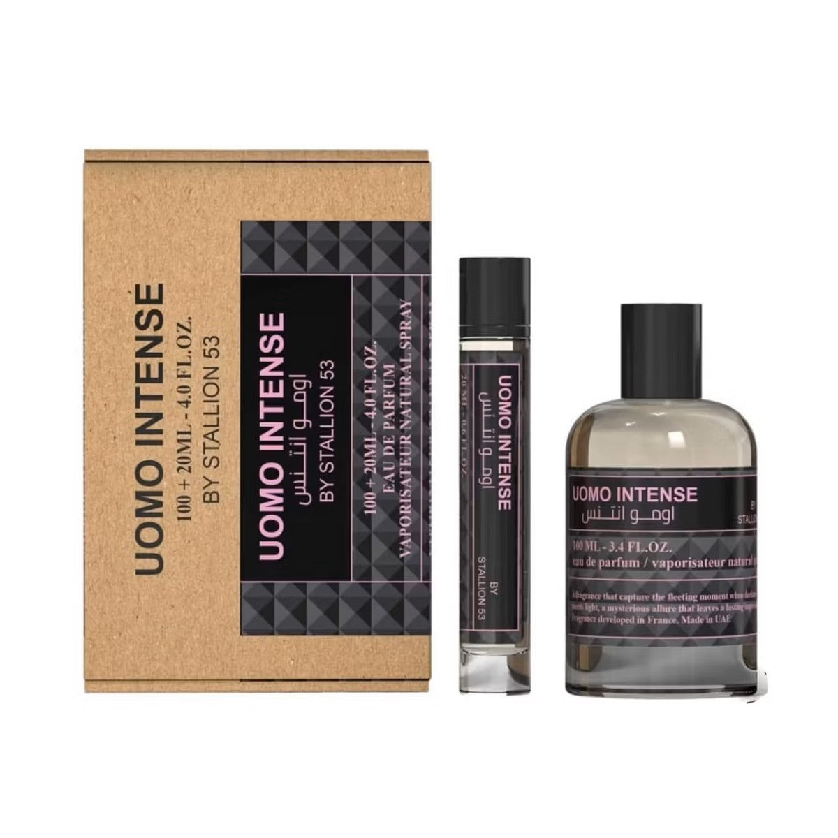 Uomo Intense by Stallion 53 EDP 100 ml + 20 ml – Perfume para Hombre