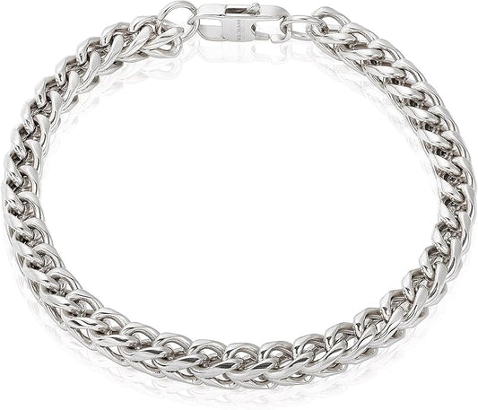Pulsera Franco de Acero Inoxidable para Hombre 6 mm | Invicta
