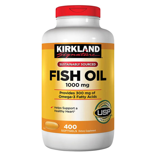 Omega-3 Aceite de Pescado 1000 mg – 400 Softgels | Kirkland Signature