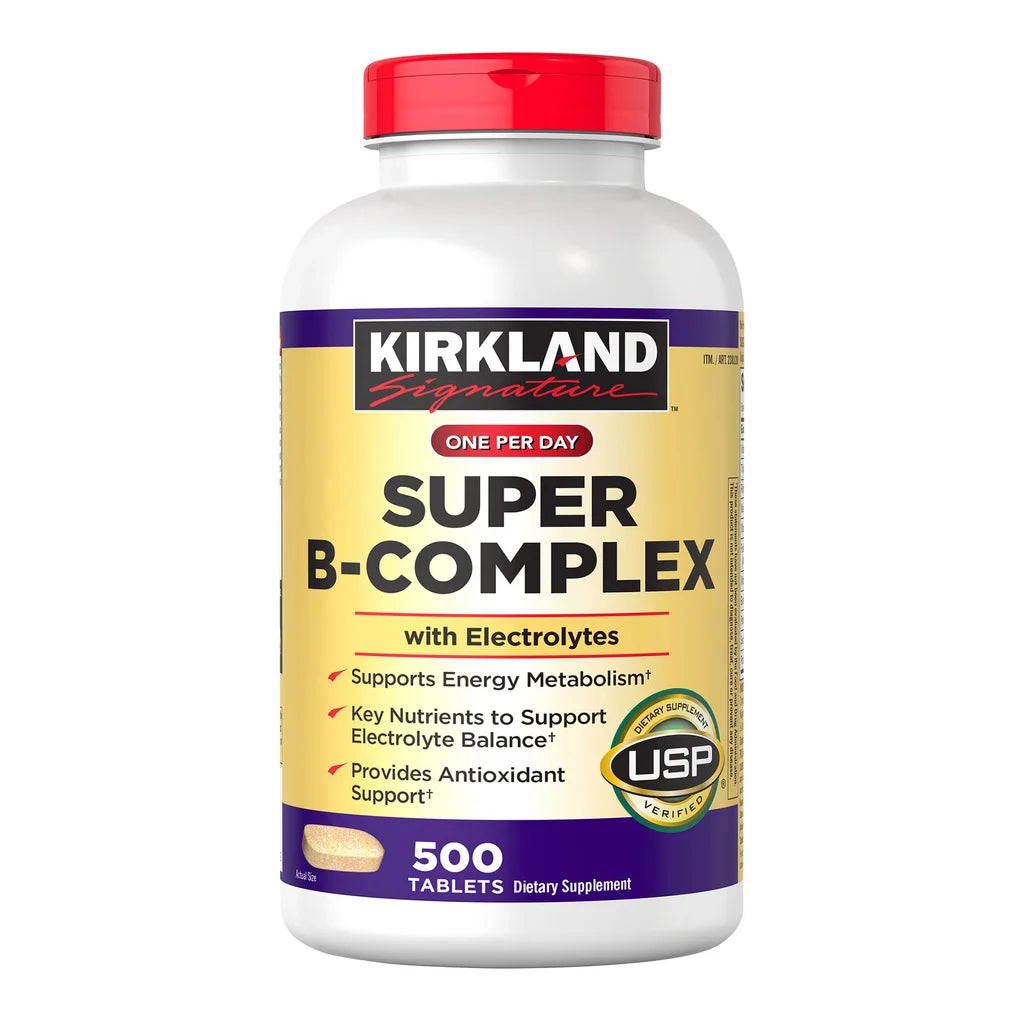 Super B-Complex con Electrolitos – 500 tabletas | Kirkland Signature