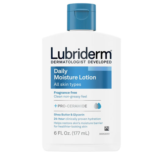 Lubriderm Loción Hidratante Diaria sin Fragancia + Pro-Ceramida 177 mL