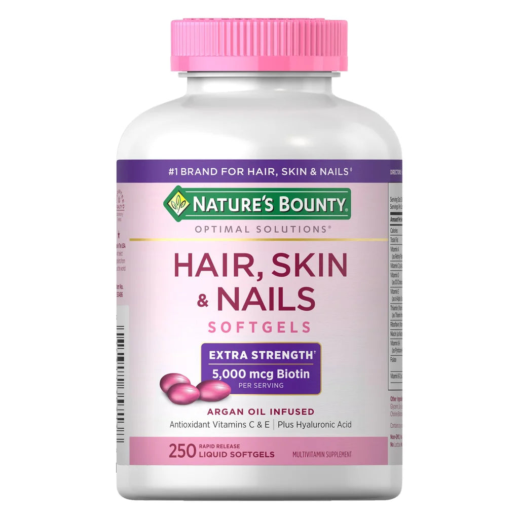 Hair, Skin & Nails con Biotina – 250 Softgels | Nature’s Bounty