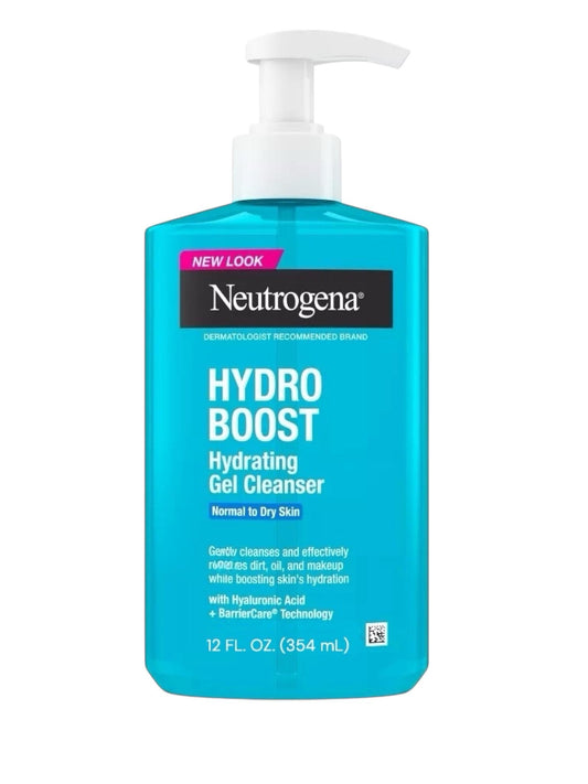 Neutrogena Hydro Boost Gel Limpiador Facial Hidratante con Ácido Hialurónico – 354 mL