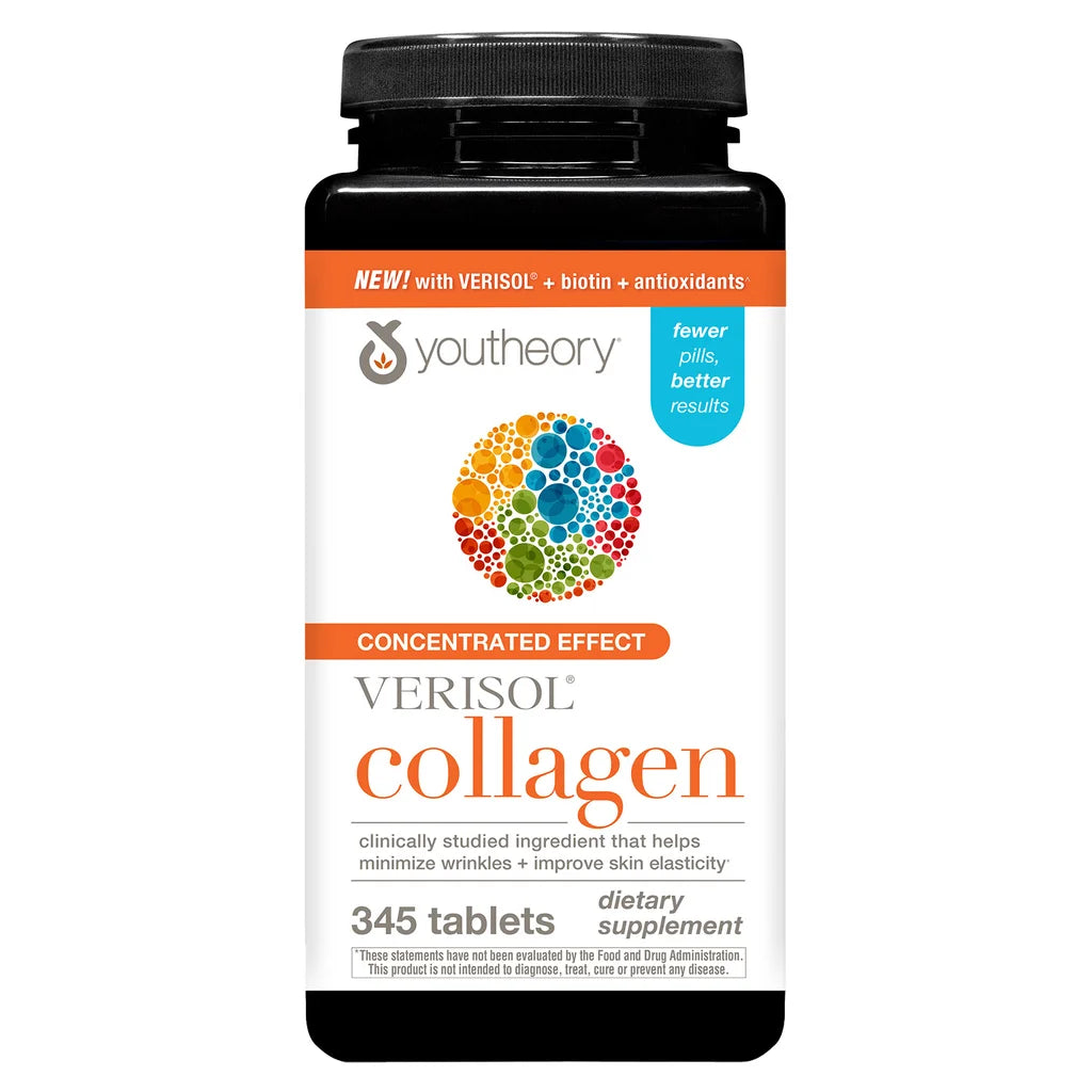 Colágeno VERISOL con Biotina y Vitamina C – 345 Tabletas | Youtheory
