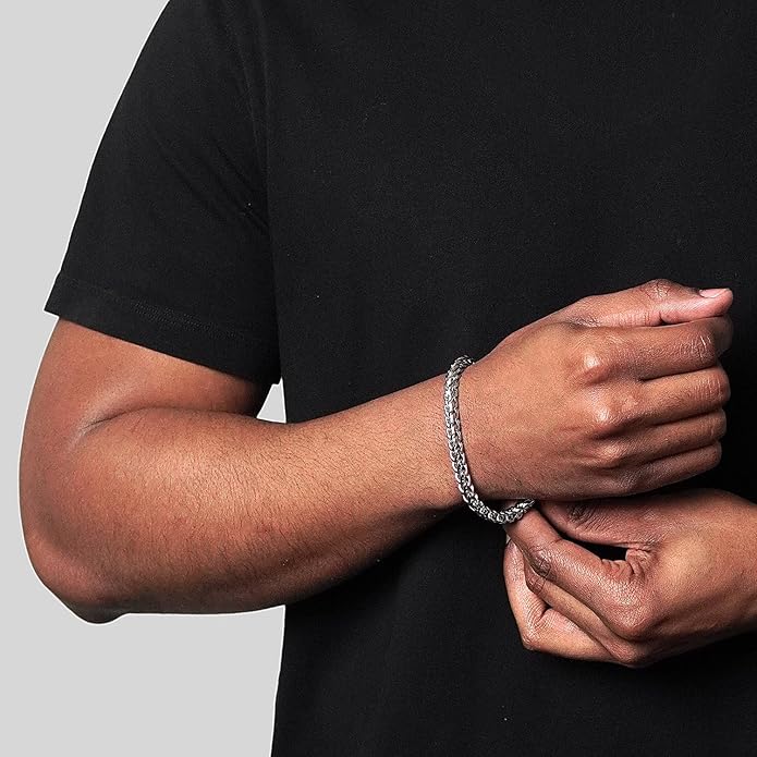 Pulsera Franco de Acero Inoxidable para Hombre 6 mm | Invicta