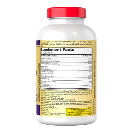 Super B-Complex con Electrolitos – 500 tabletas | Kirkland Signature