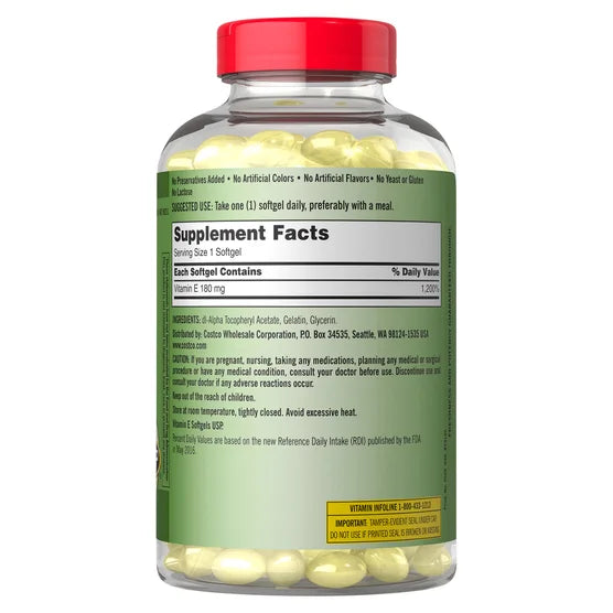 Vitamina E 400 IU – 500 softgels | Kirkland Signature