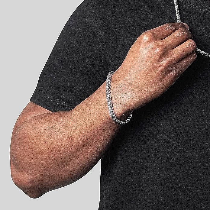 Pulsera Franco de Acero Inoxidable para Hombre 6 mm | Invicta