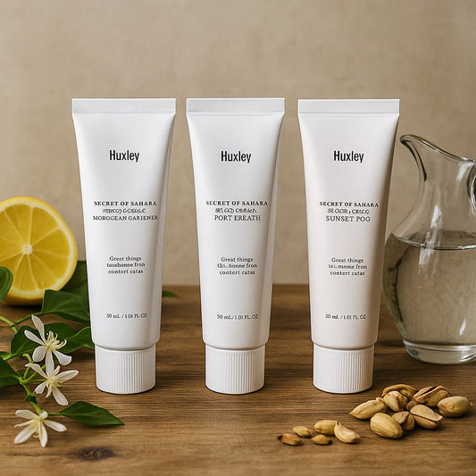 Huxley Hand Cream Collection – Pack x3 Cremas Perfumadas Hidratación y Aroma Premium (Colección Coreana)