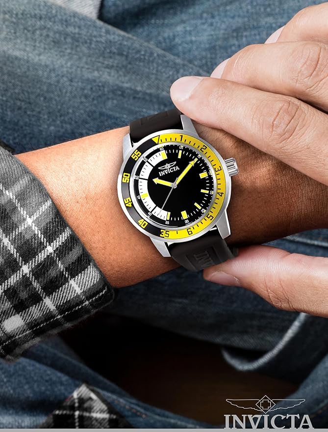 Reloj Invicta Specialty para Hombre – Modelo 12846, Correa de Silicona Negra