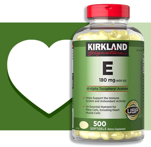 Vitamina E 400 IU – 500 softgels | Kirkland Signature