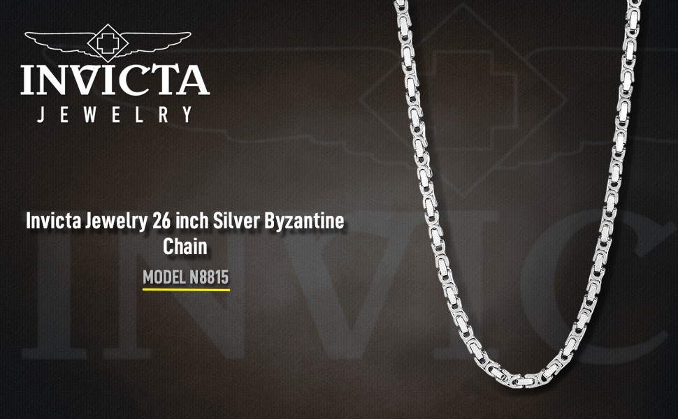 Collar Bizantino de Acero Inoxidable para Hombre 8 mm | Invicta