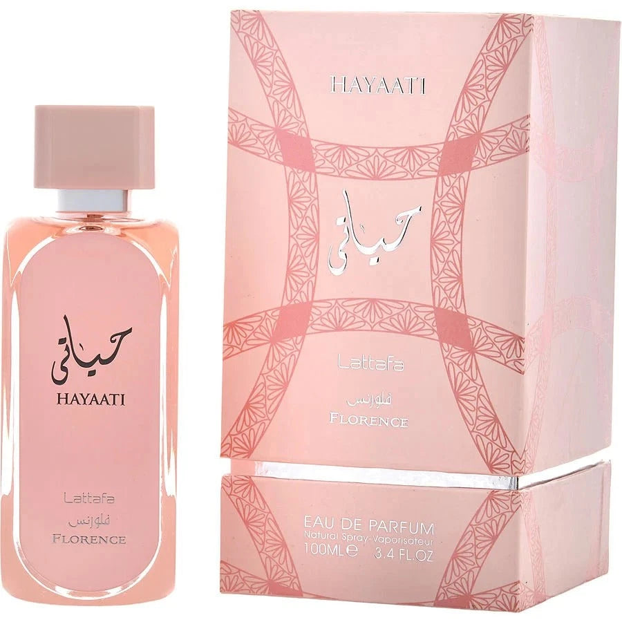 Lattafa Hayaati Florence EDP 100 ml – Perfume para Mujer (Edición Premium)