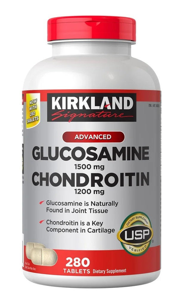 Glucosamina 1500 mg + Condroitina 1200 mg – 280 tabletas | Kirkland Signature
