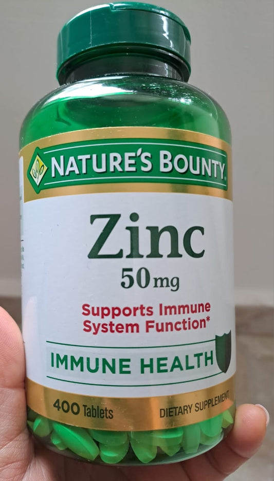 Nature’s Bounty Zinc 50 mg – 400 tabletas