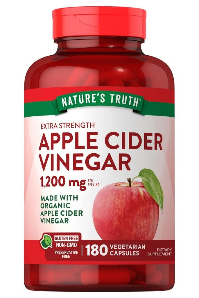 Vinagre de Manzana 1200 mg – 180 cápsulas vegetarianas | Nature's Truth