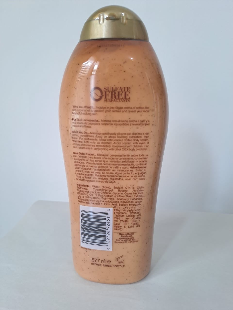 OGX Coconut Coffee – Scrub & Wash