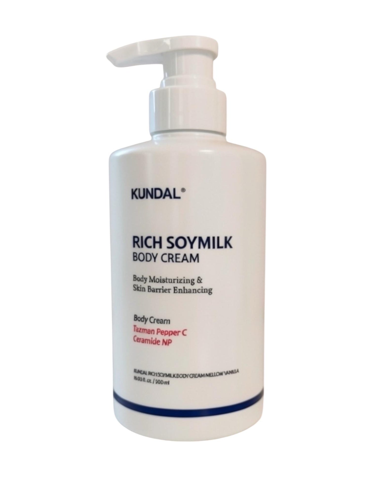 KUNDAL Rich Soymilk Creamy Body Cream – Crema Corporal Hidratante Aroma Vainilla 500 mL